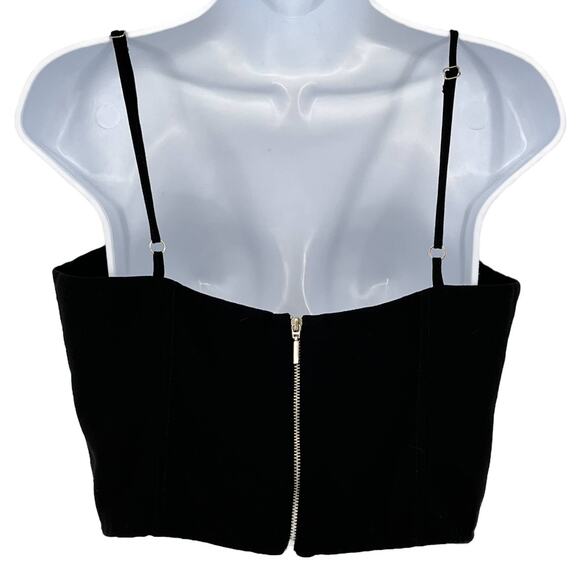 Le Blog Store Marcelle Crop Top in Black Size 40/8 - Picture 3 of 7